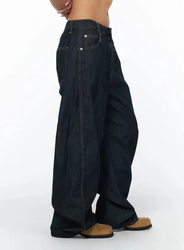 Vintage Style Baggy Jeans