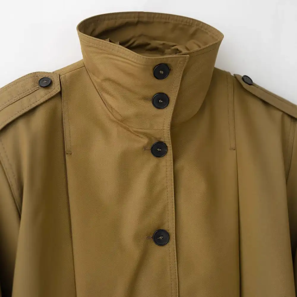 Versatile Cropped Trench Coat