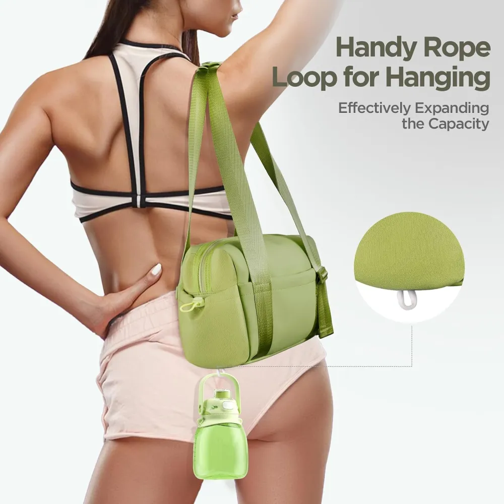 Mini Gym Bag for Women Girls Small Gym Tote Bag with Wet Compartment Waterproof Travel Duffle Bag Cute Workout Sport Bag