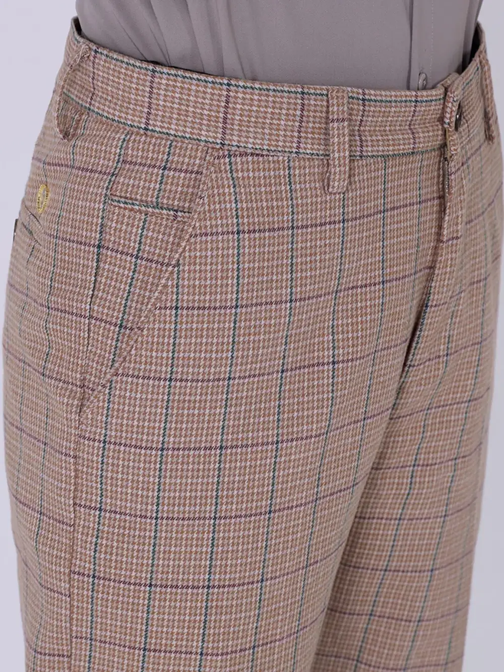 Slim Fit Plaid Pants
