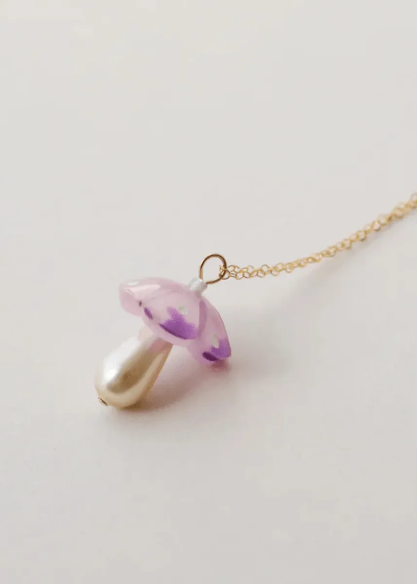Mushroom Pendant Necklace