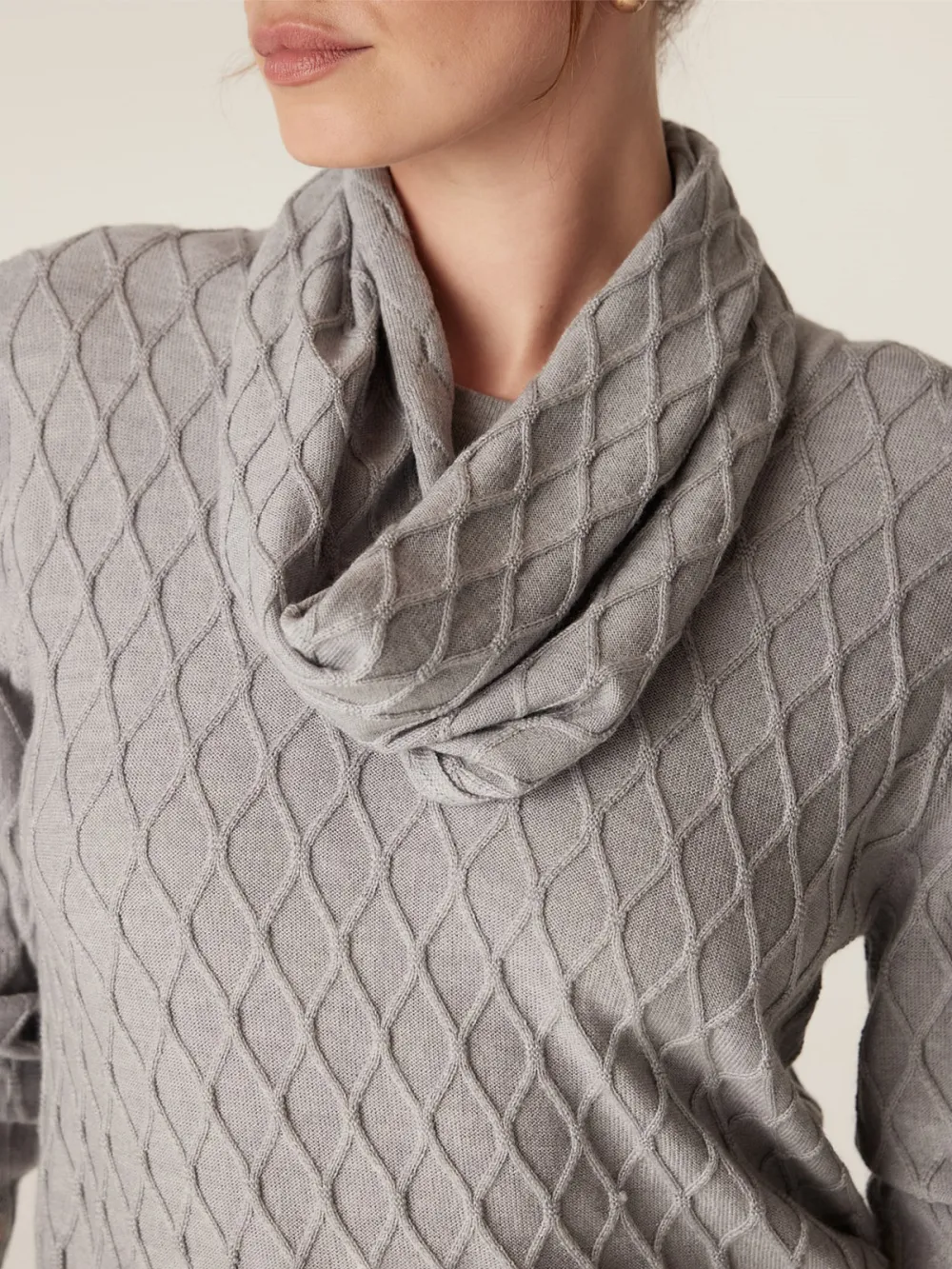 Ladies' Thick Plain Knitted Scarf