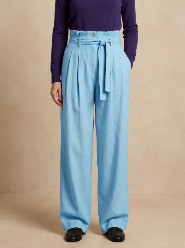 Everyday Belted High Rise Wide Leg Pants