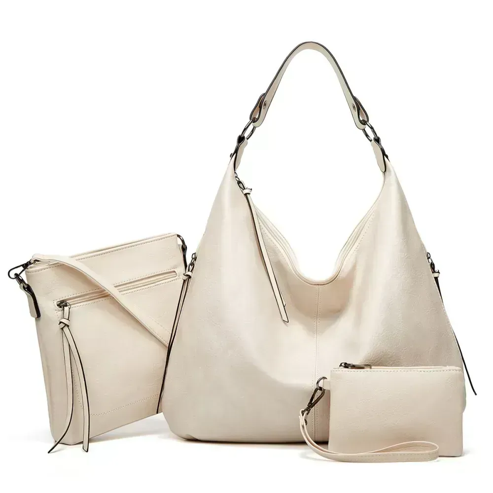 2026 New Women's Three-in-one Leather Bag