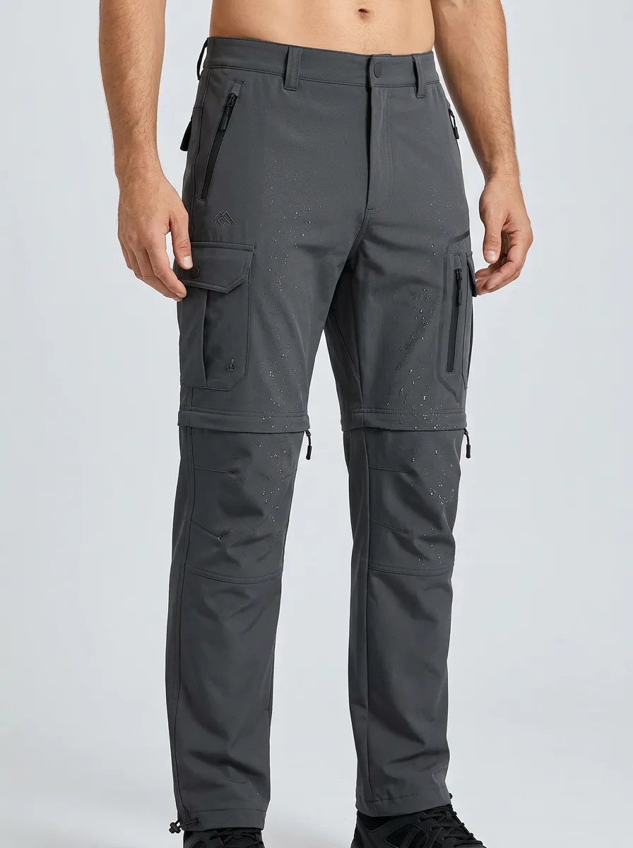 Men's Summit Trail Waterproof Zip-Off Tactical Cargo Pants