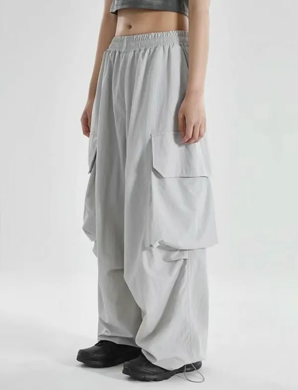 Streetwear Cuffed Cargo Pants