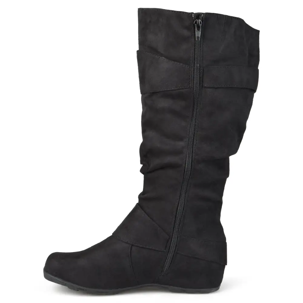 Slouchy Buckle Extra Wide Calf Boots