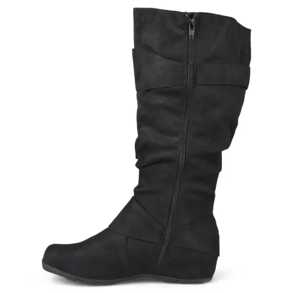 Slouchy Buckle Extra Wide Calf Boots