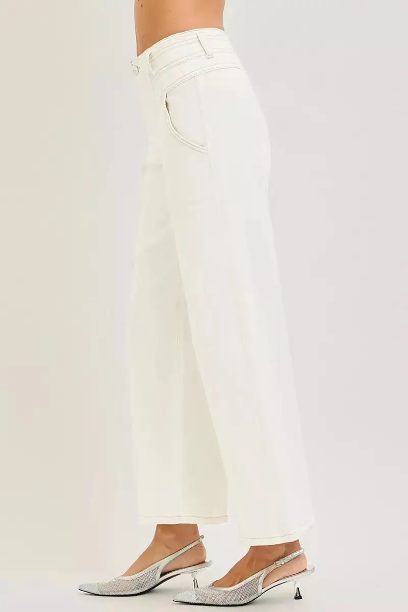 Risen High Rise Ankle Wide Pants