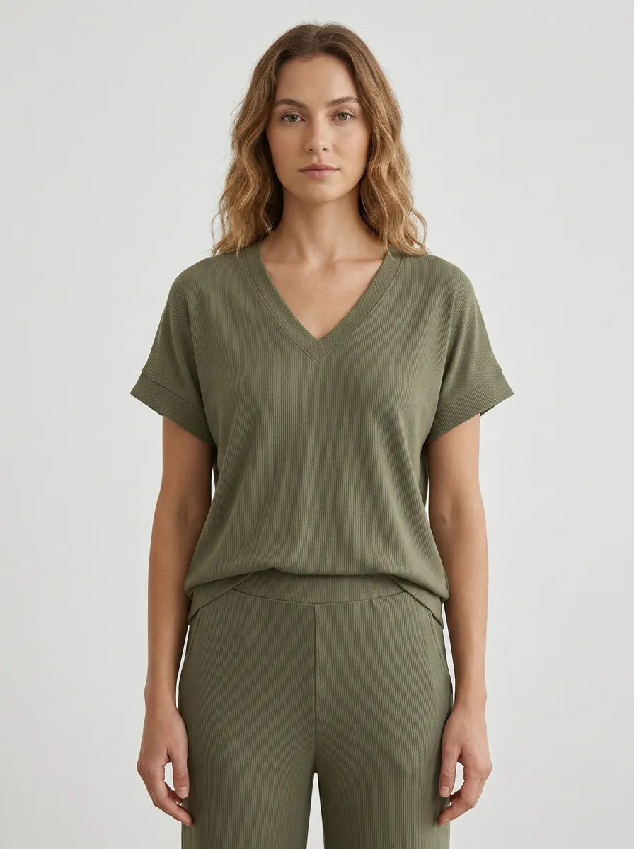 Easy-Wear Utility Women's V-Neck Shirt