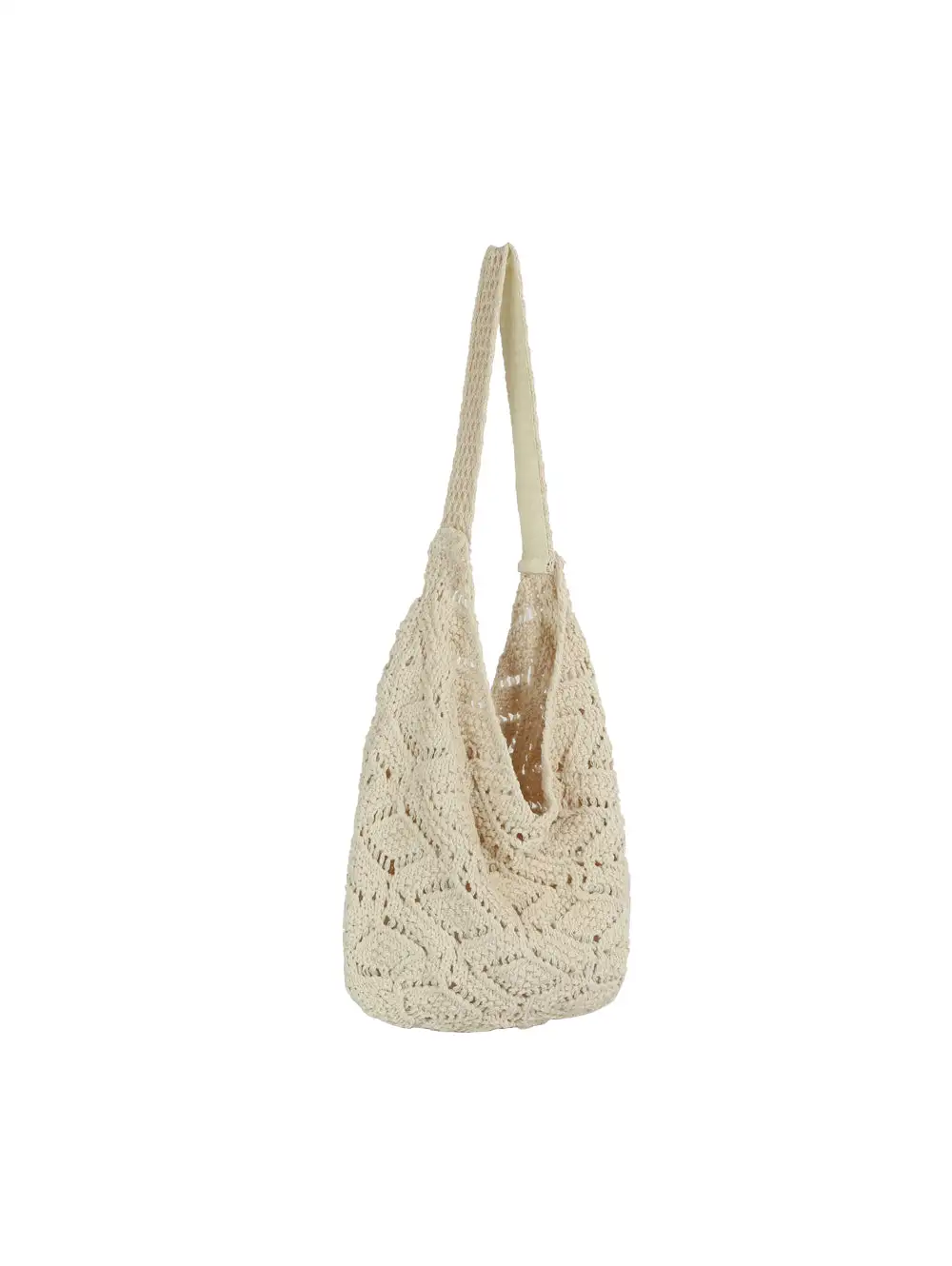 Openwork Crochet Shoulder Bag