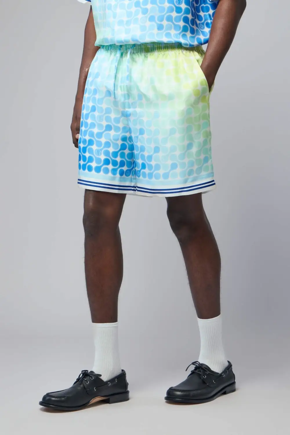 Silk Printed Shorts