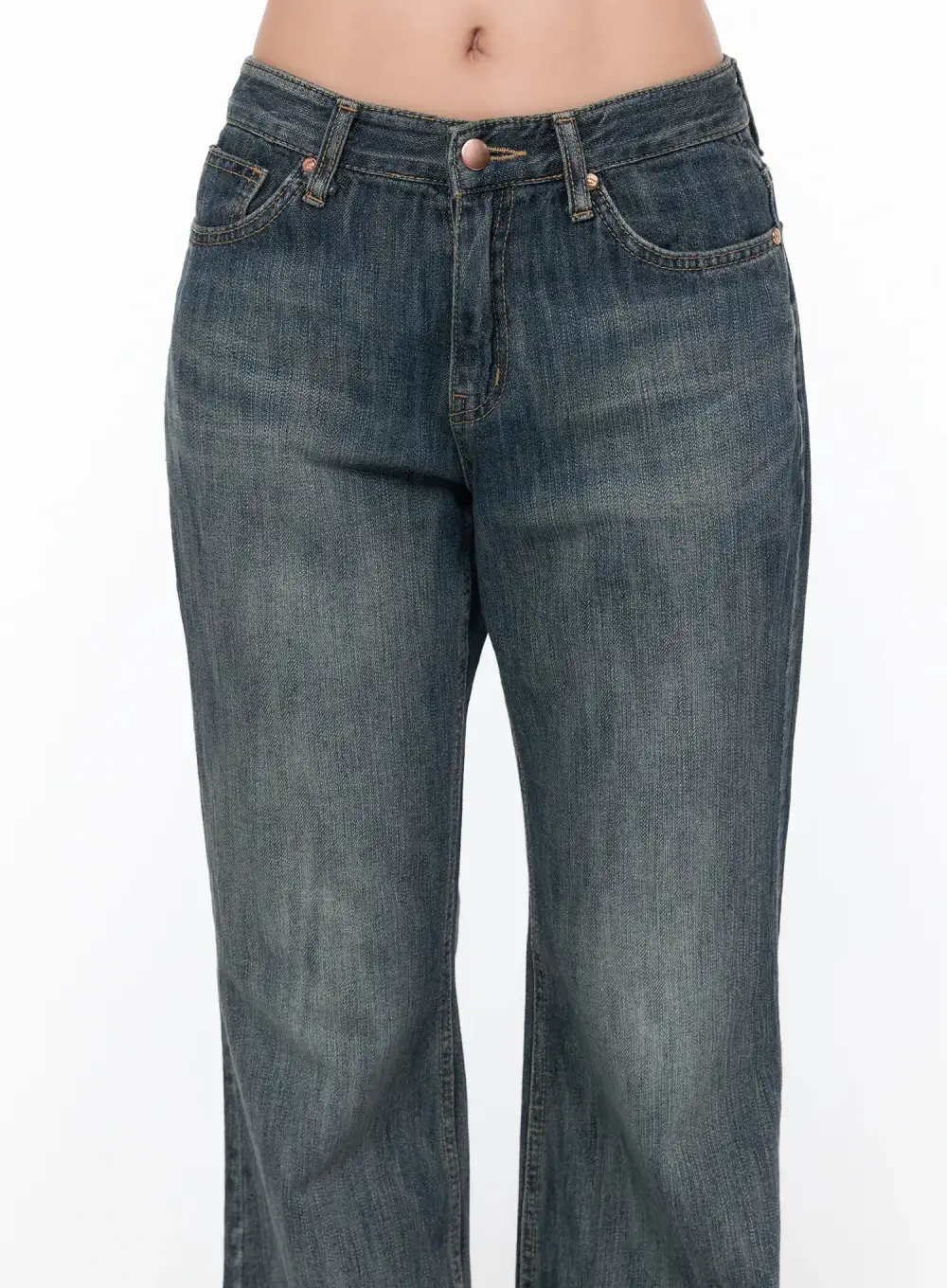 Regular-Fit Vintage Bootcut Jeans