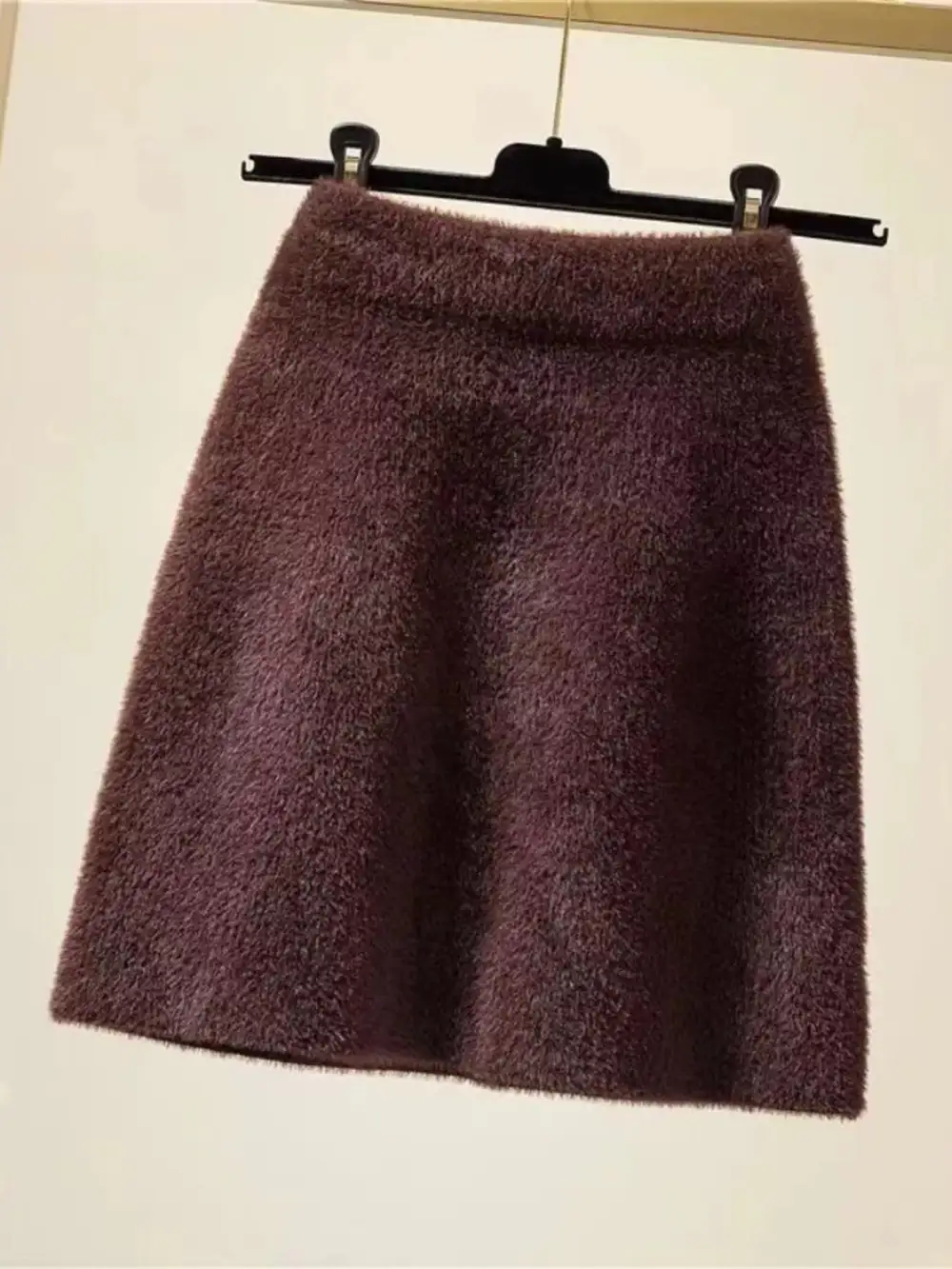 Natural Knit Plush Skirt