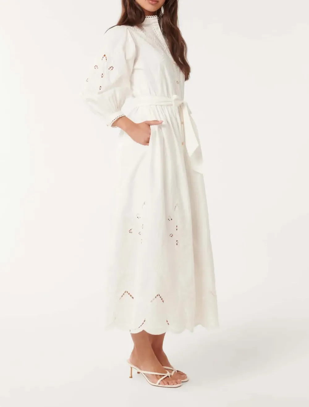 Crew Neck Midi Dress