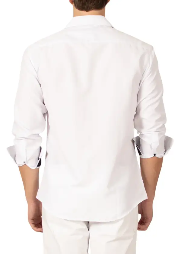 Striped Button Up Dress Shirt