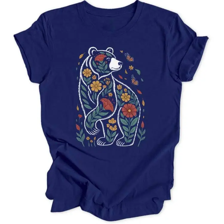 Floral Bear Unisex T-Shirt