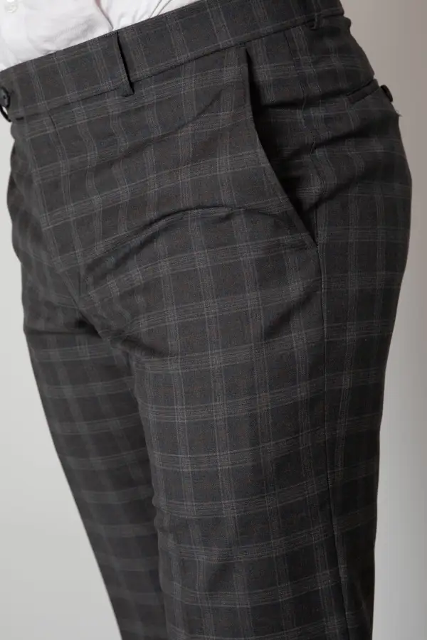 Easy Care Flat Front Regular Rise Traditional Fit Trousers