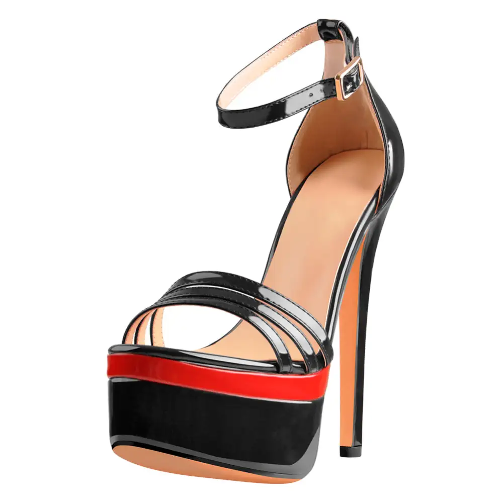 Double Platform High Heel Sandals