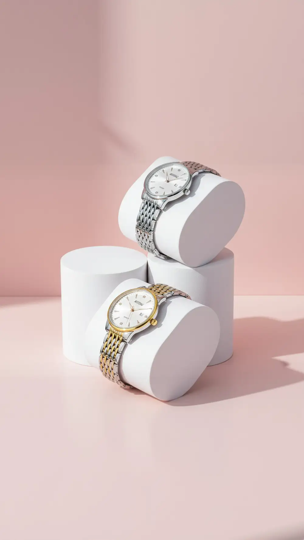 Ornate Round Face Quartz Watch