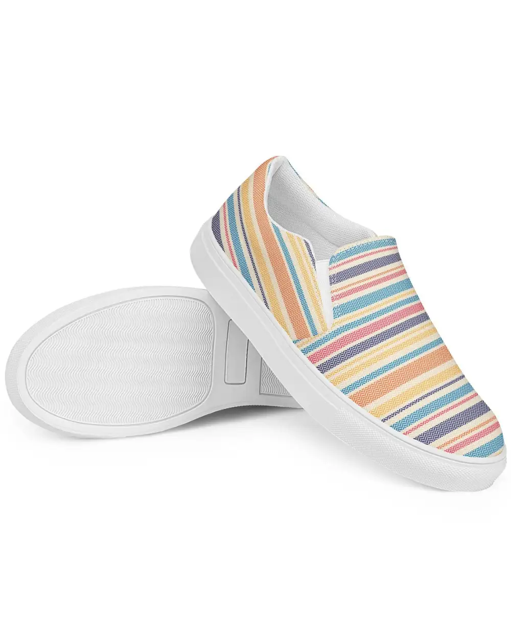 Candy Stripe Slip On Shoes