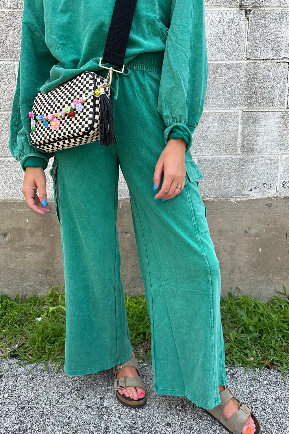 Solid Pullover Soft Pants Lounge Set