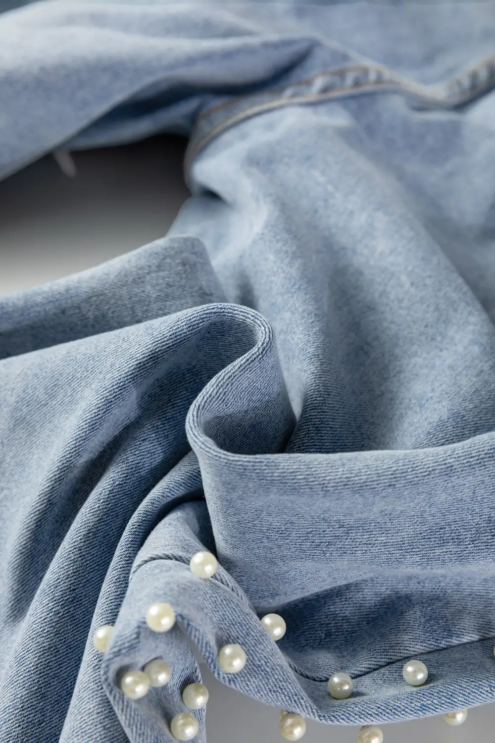 Cuffed Hem Comfy Denim Jeans