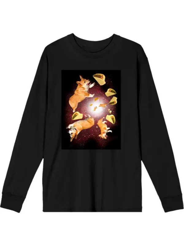 Taco and Dog Printed T-Shirt