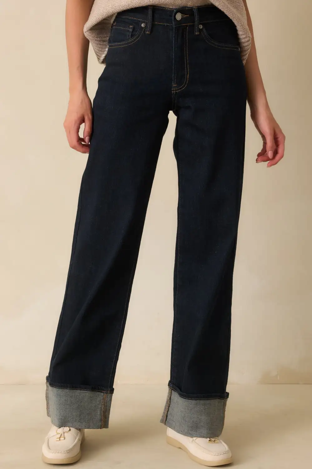 Intentions Dark Wash Wide Leg Jeans