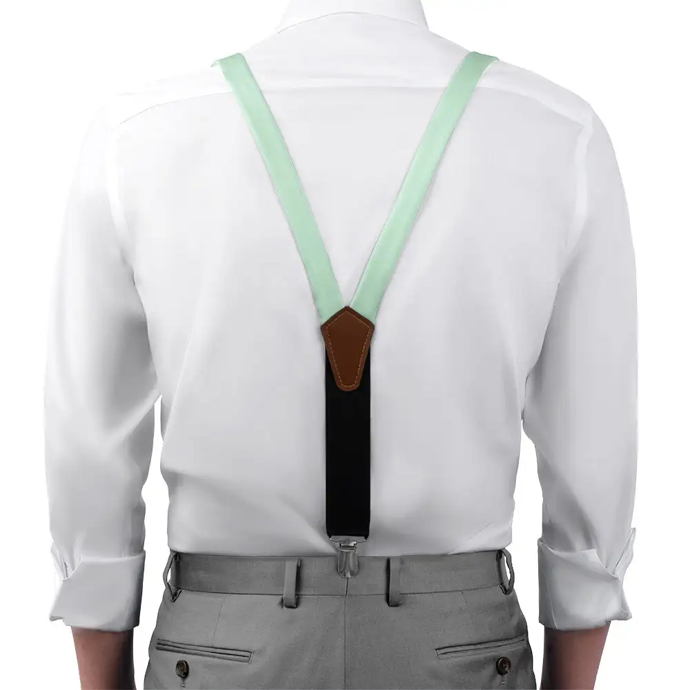 Bold Neat Solid Tone Suspenders