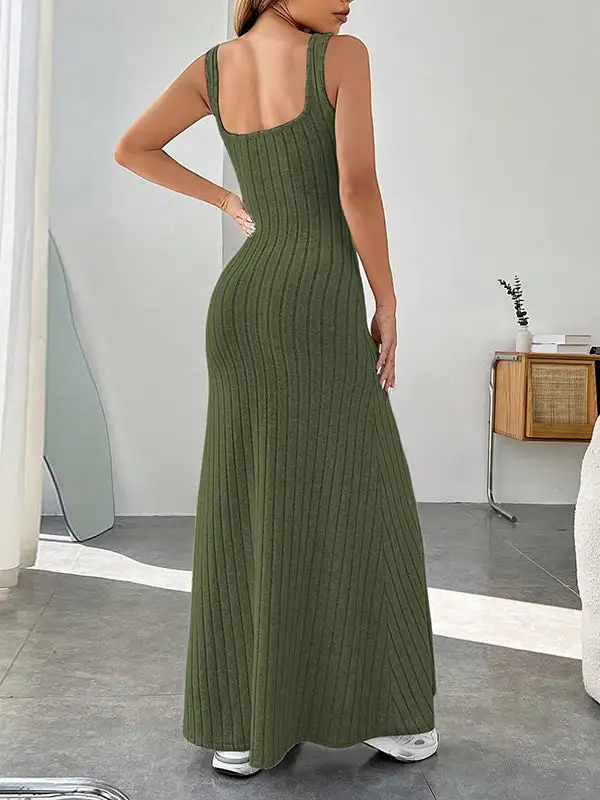Loose Spaghetti Neck Maxi Dress