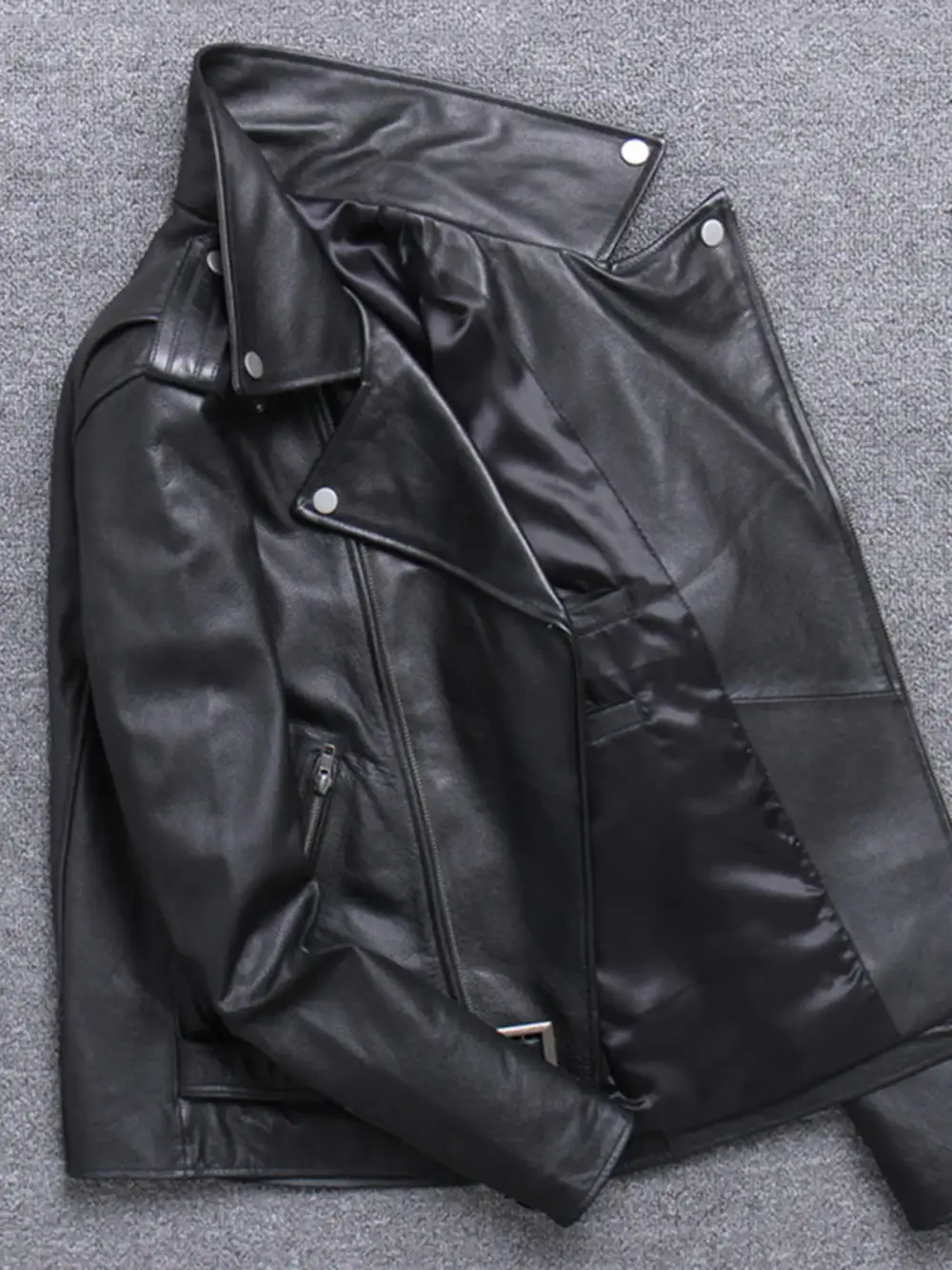 Men's Leather Moto Jacket