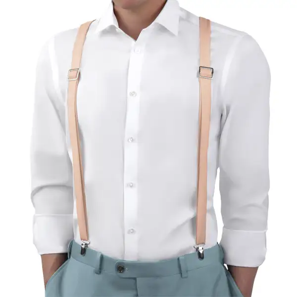 Bold Timeless Solid Tone Suspenders