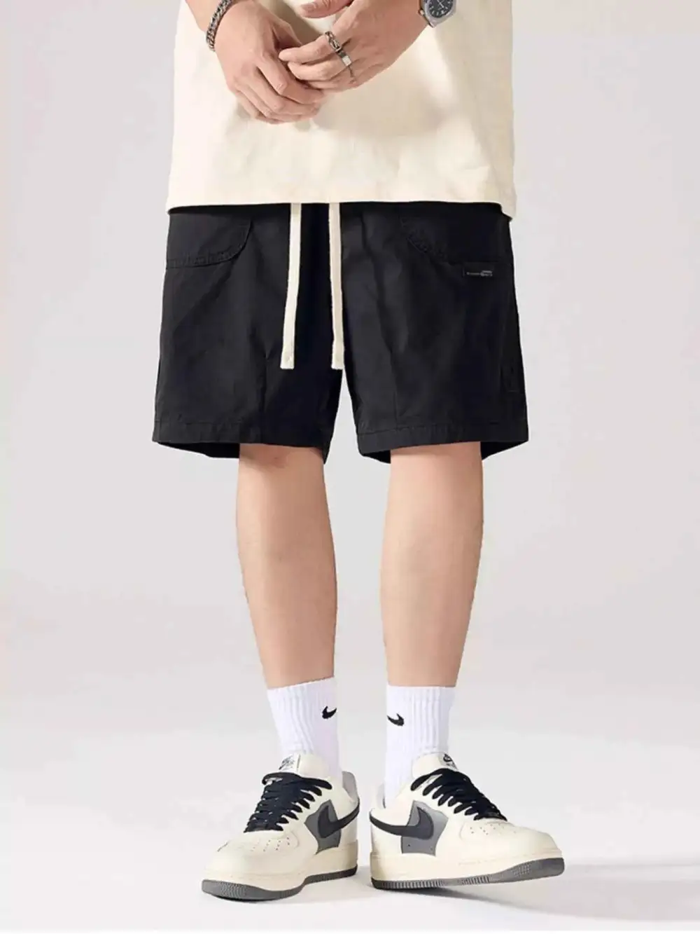 Cargo Drawstring Shorts