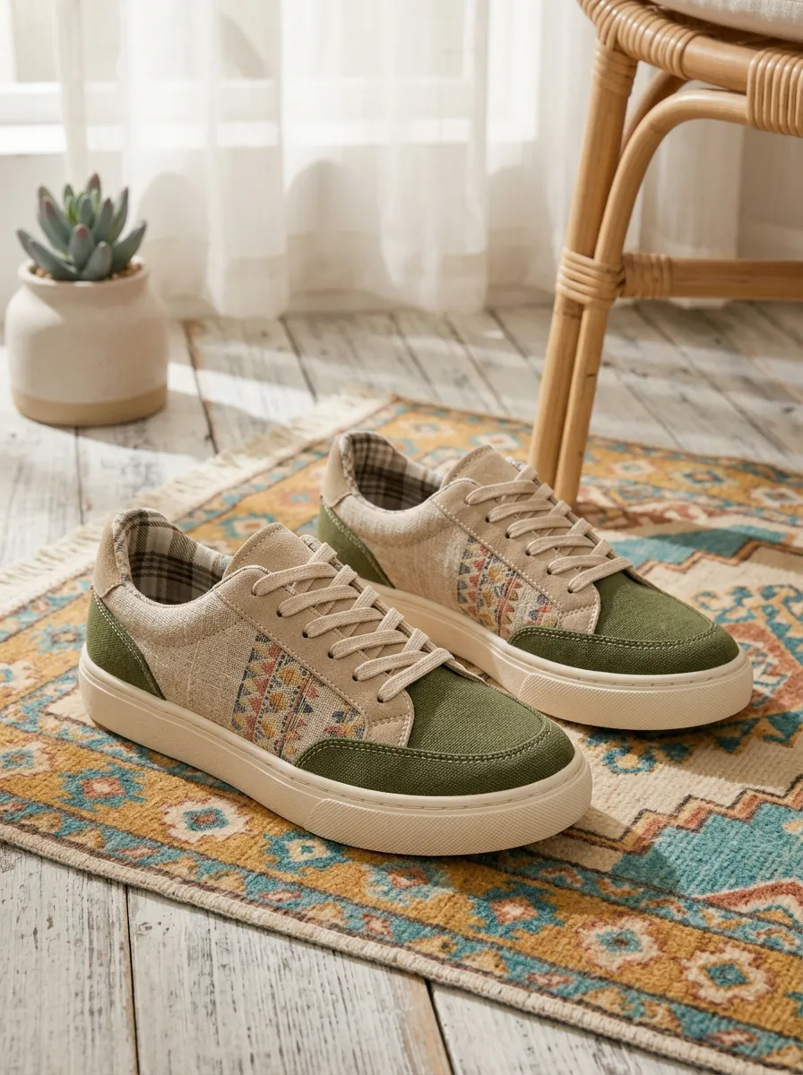 Women's Boho Tribal Pattern Easygoing Skate Shoes