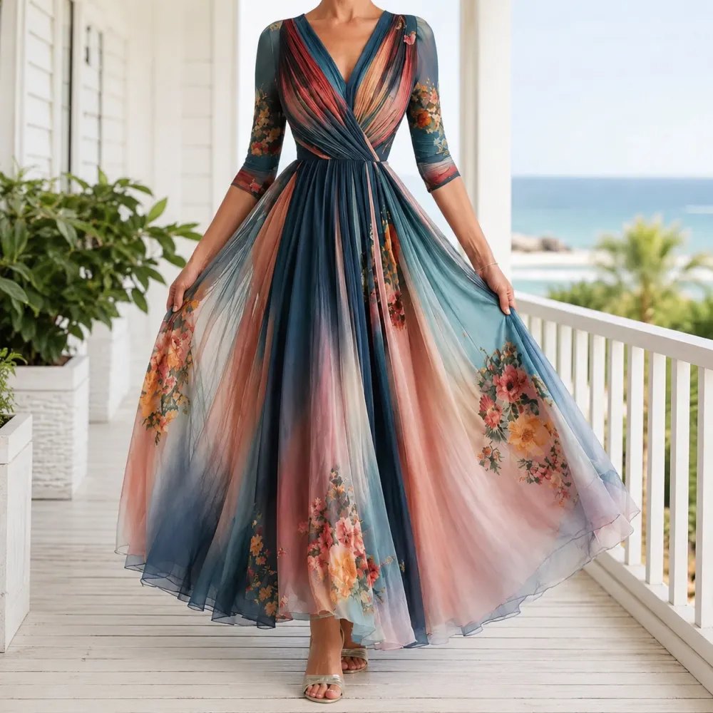 Polished Refined Women's Floral Maxi Dress