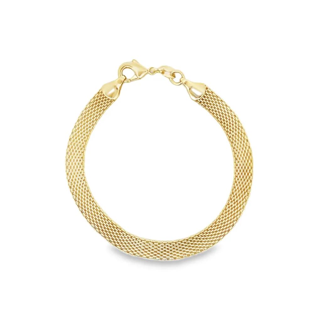 Woven Mesh Link Bracelet