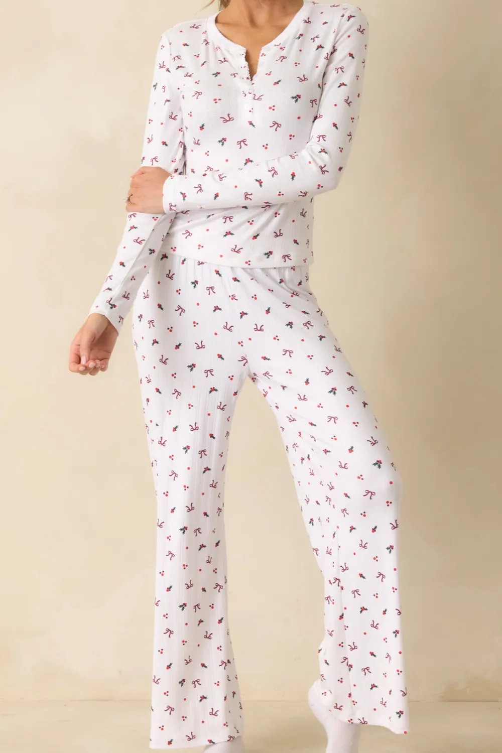 Supply Multi Luxe Holly Pointelle Pajama Pants