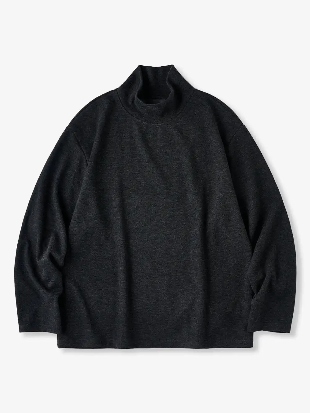 Brushed Wool-Blend High-Neck Sweatshirt
