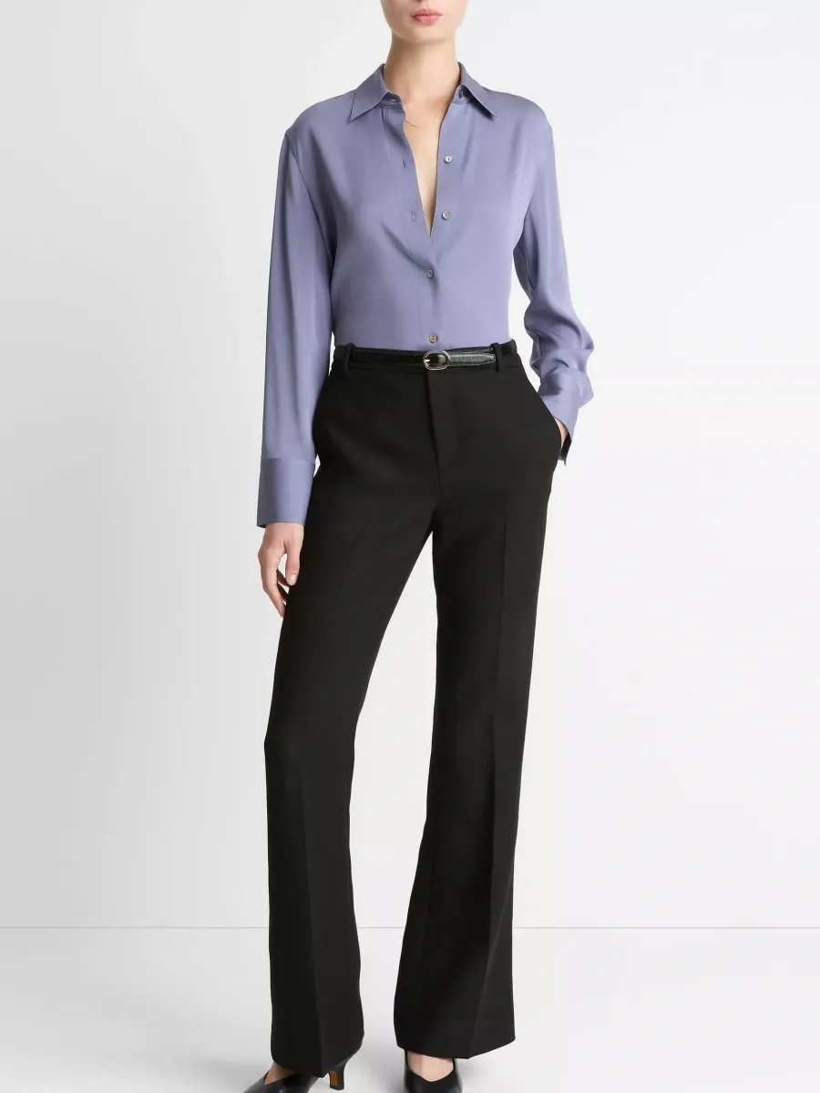 Silk Button-Down Shirt