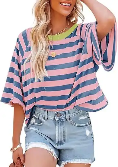 Cozy Striped Cozy T-Shirts
