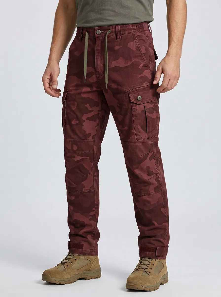 Men's Military Tactical Camouflage Printed Cargo Pants