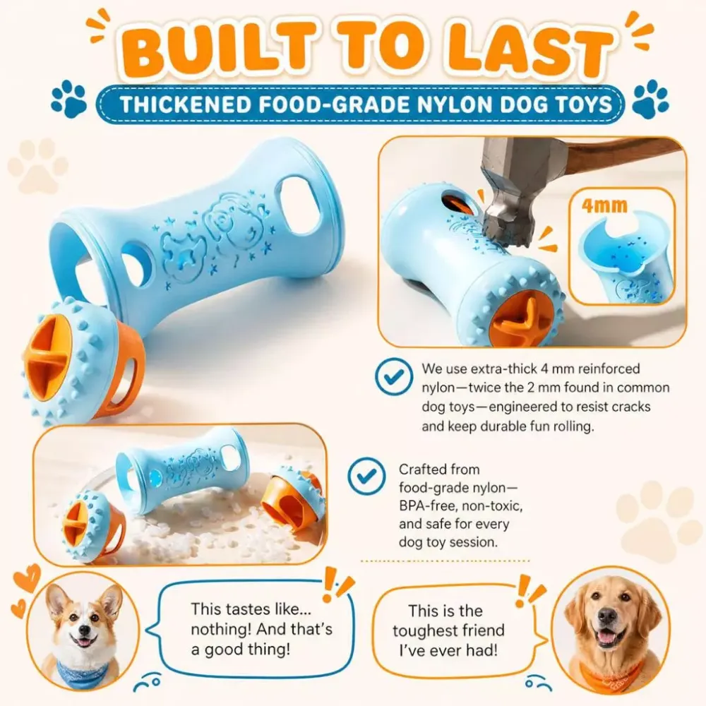 Interactive Dog Puzzle Feeder Toy – Adjustable Food Dispenser Suitable for Pet Mental Stimulation