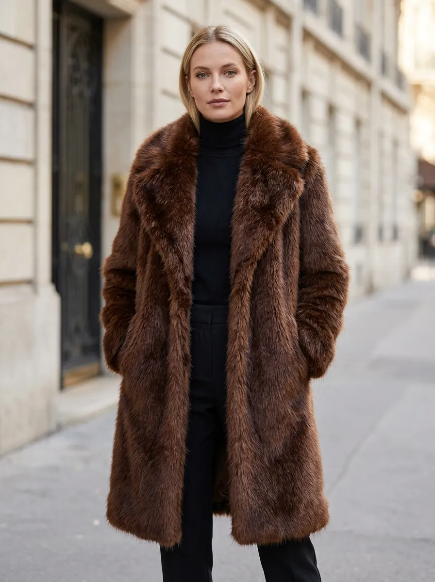 Women's Faux Fur Winter Coat