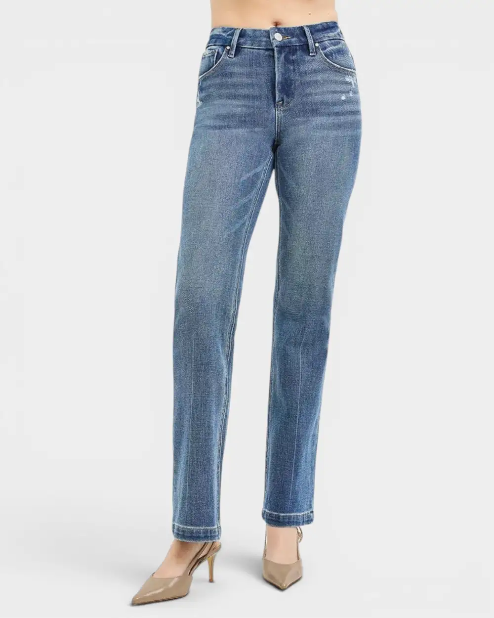 Tummy Control Straight Leg Jeans