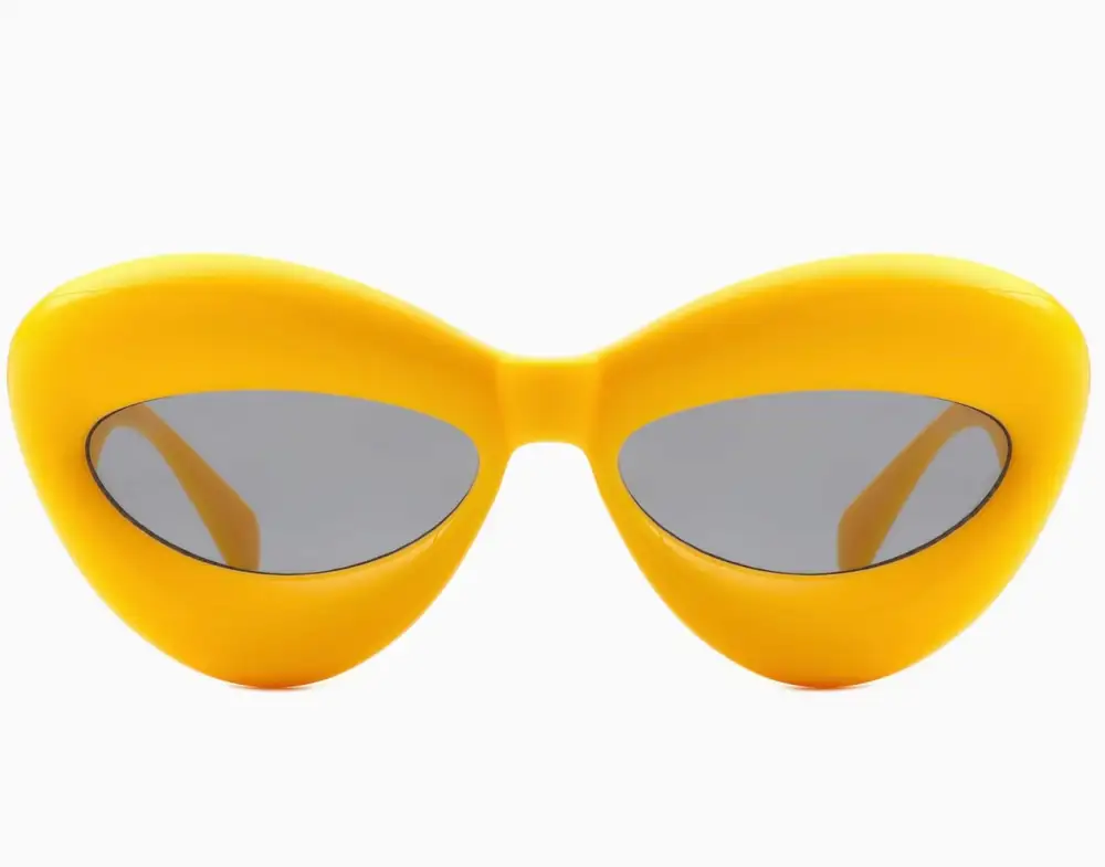 Oversized Unique Shape Retro Sunglasses