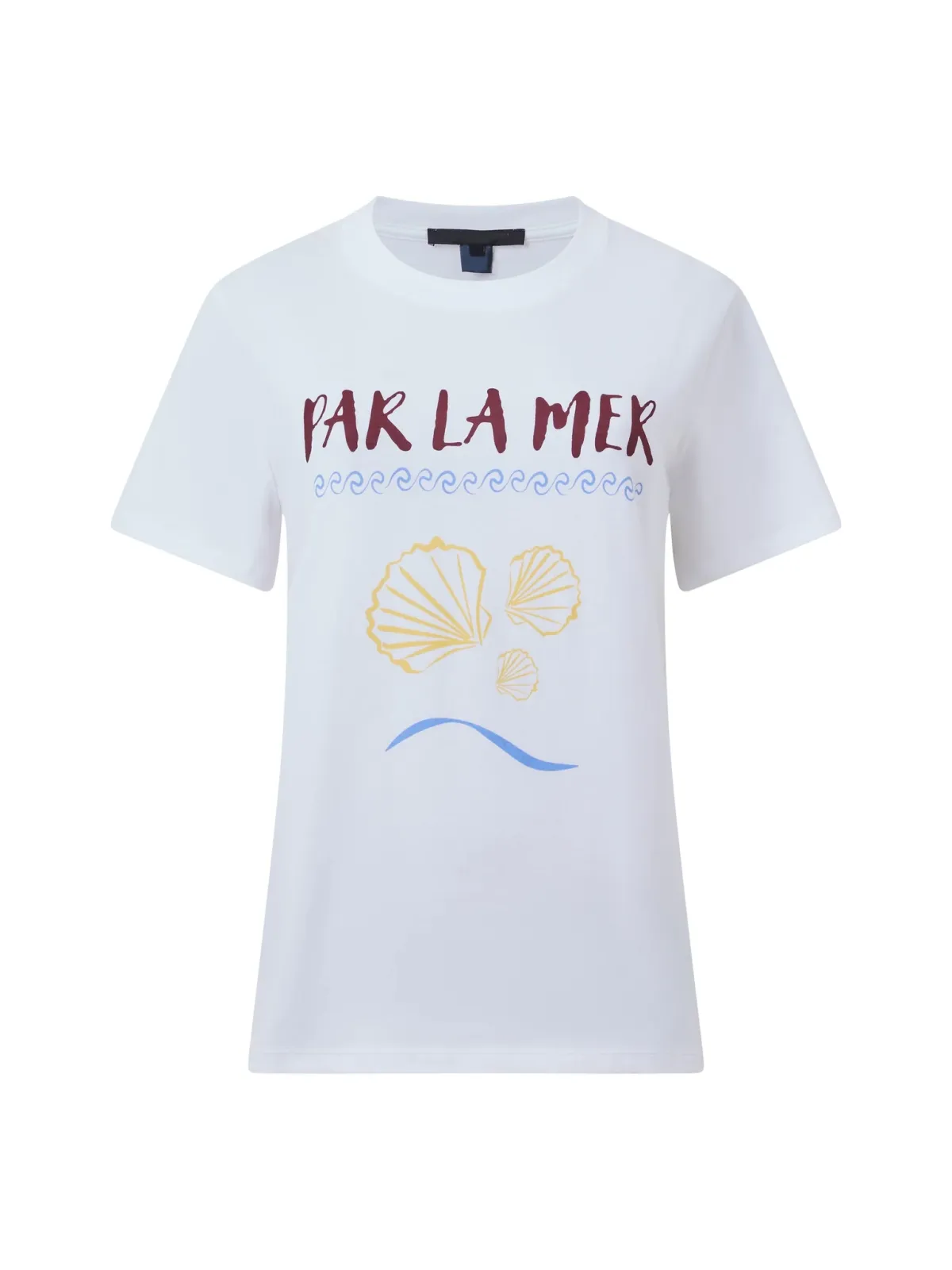 Soft Coastal Print Cotton T-Shirt
