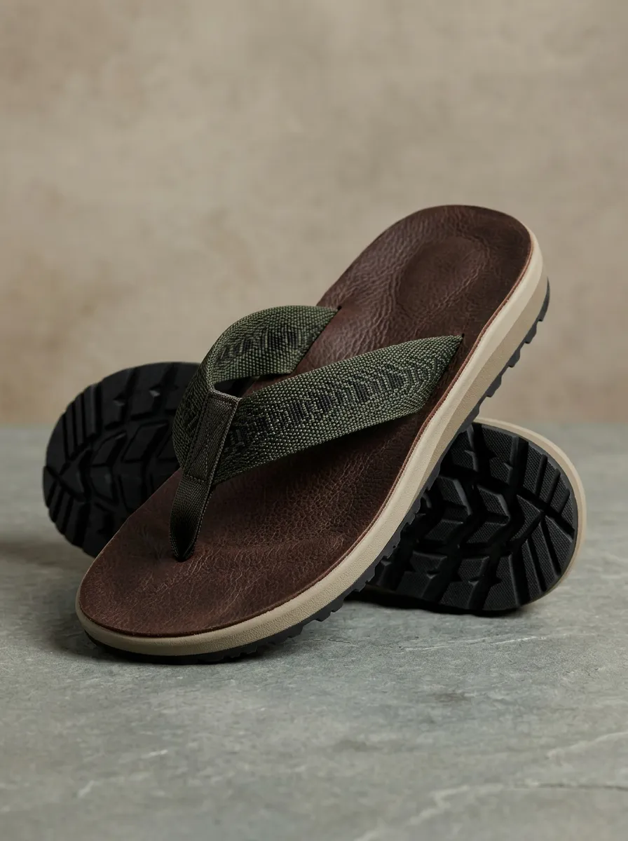 Webbing-Strap Adventure Men's Casual Flip Flops