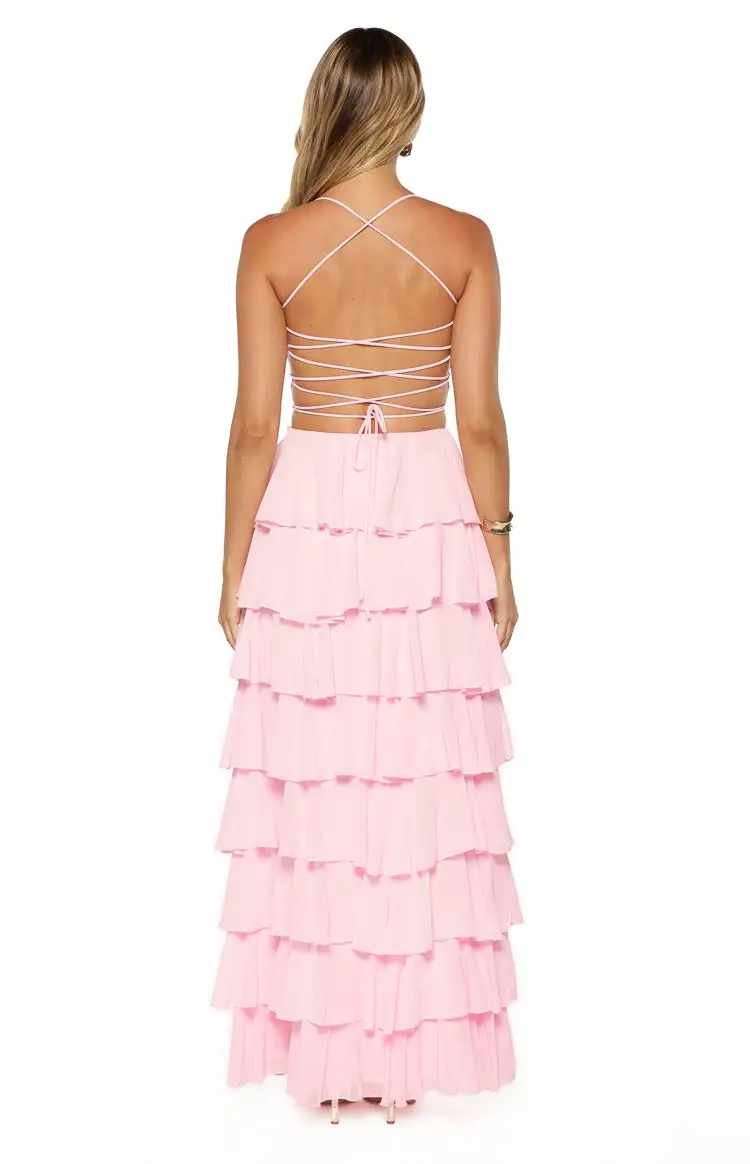 Ruffle Frills Maxi Dress