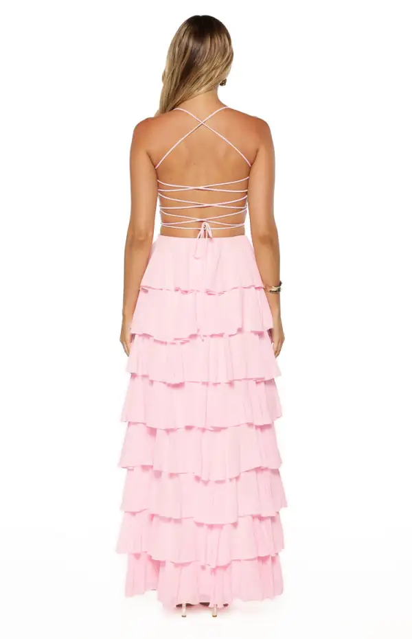 Ruffle Frills Maxi Dress